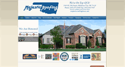 Desktop Screenshot of majesticroofingoklahoma.com